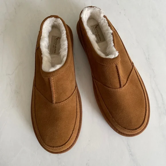 Koolaburra by UGG Graisen Men’s Suede Slippers in Chestnut Brown Size 10 NEW - Picture 3 of 8
